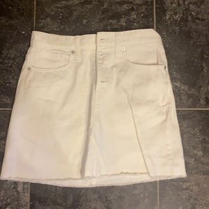 White madewell jean skirt